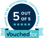 5 out of 5 on vouchedfor